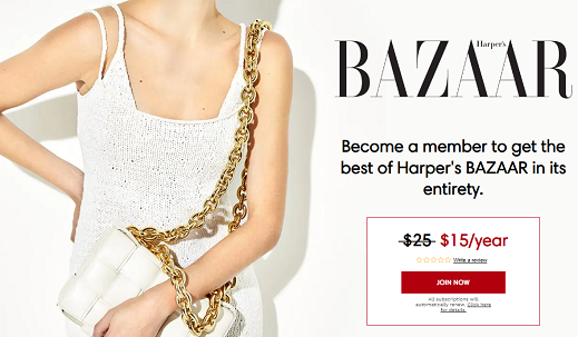 Coupon HarpersBazaar