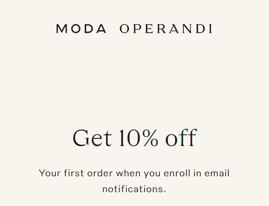 Coupon Moda Operandi