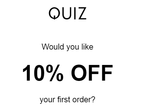 Code Promo Quiz Clothing